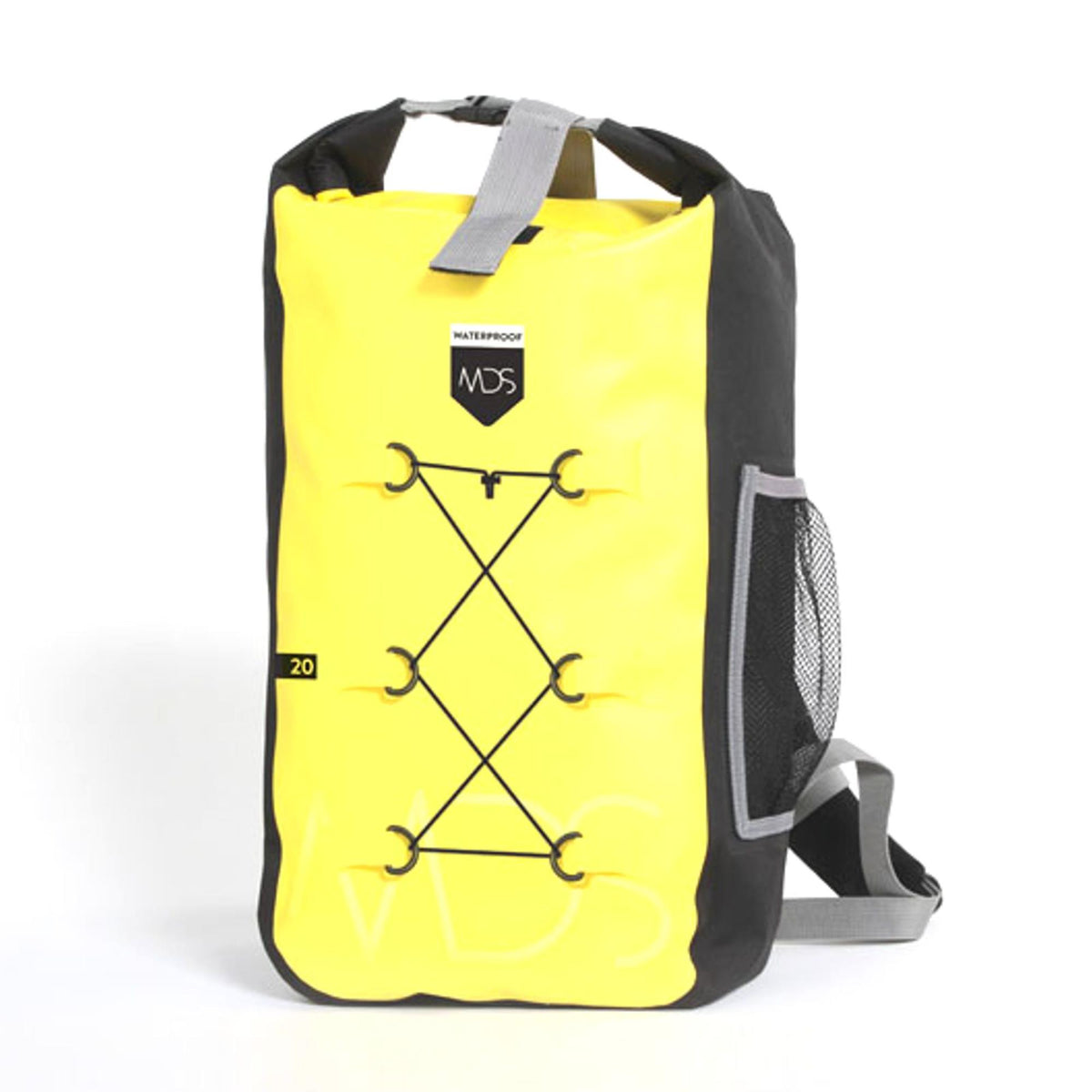 Sac à dos étanche MDS jaune de 20 litres